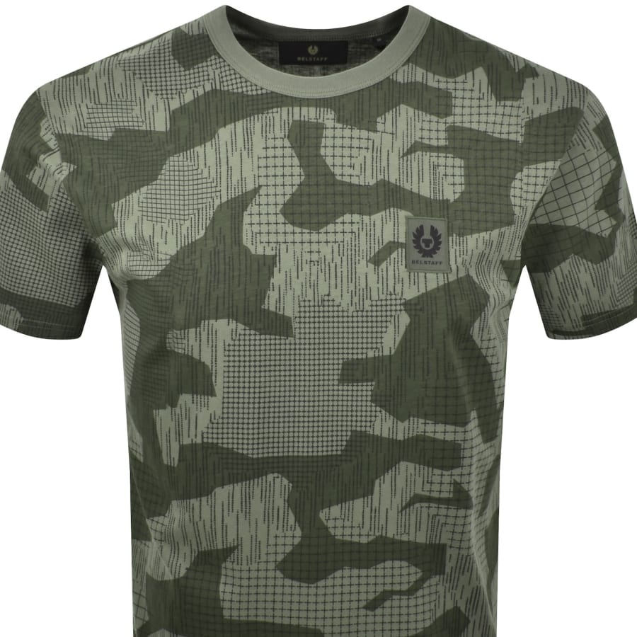 Belstaff Terrain Camo T Shirt Surplus Green | Mainline